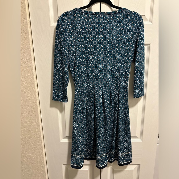 Max Studio Women's Green and Blue Dress - Picture 4 of 6